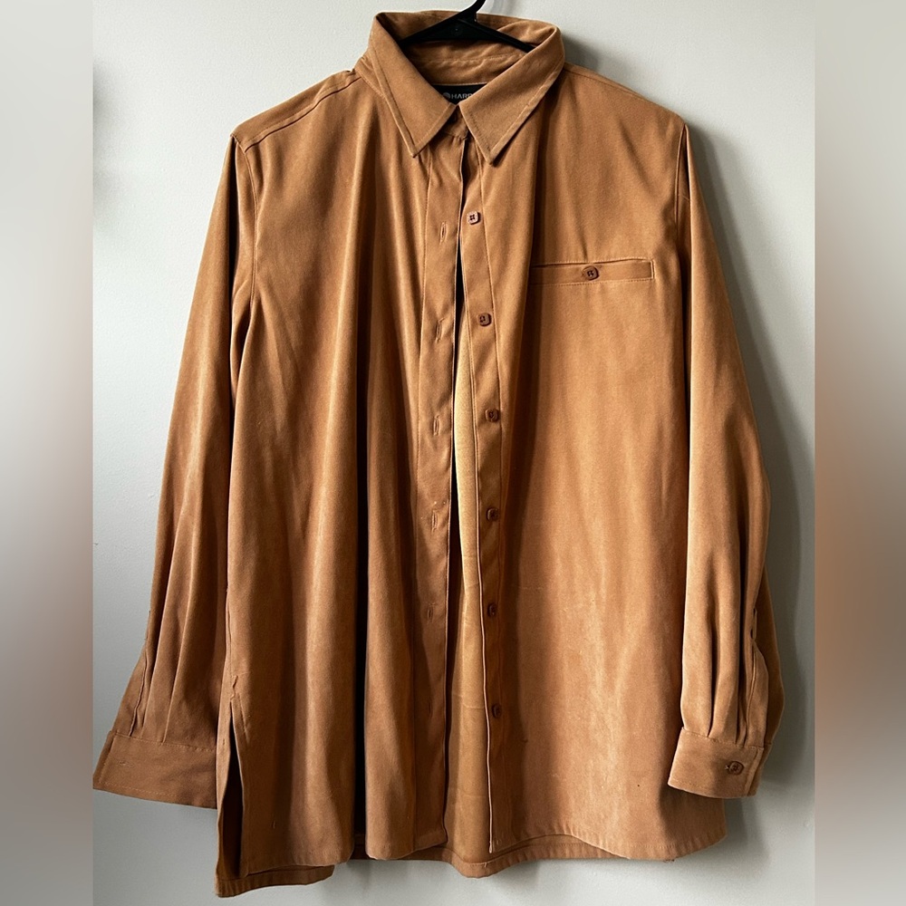 Camel Button Up